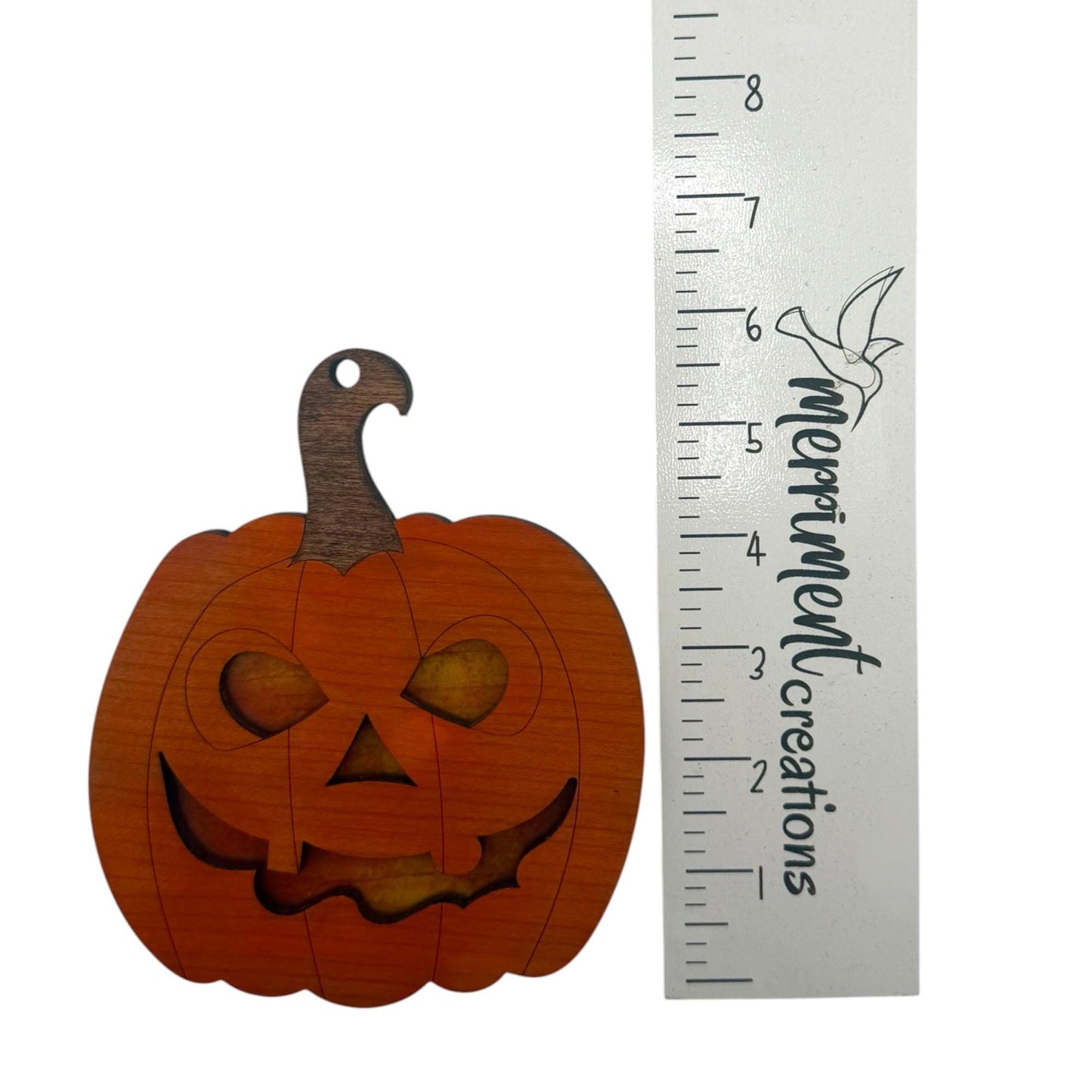 Jack O Lantern Sun Catcher | Pumpkin Halloween Window Hanging