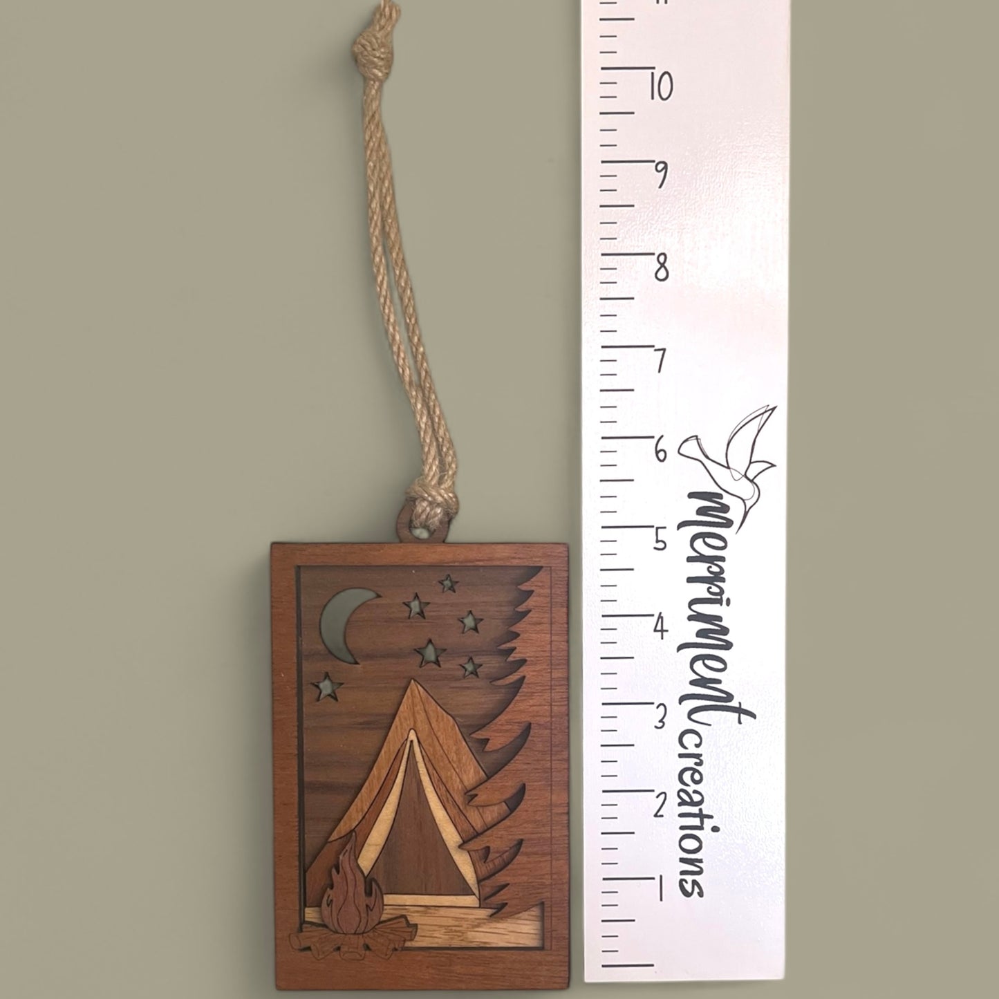 Tent By The Campfire Ornament