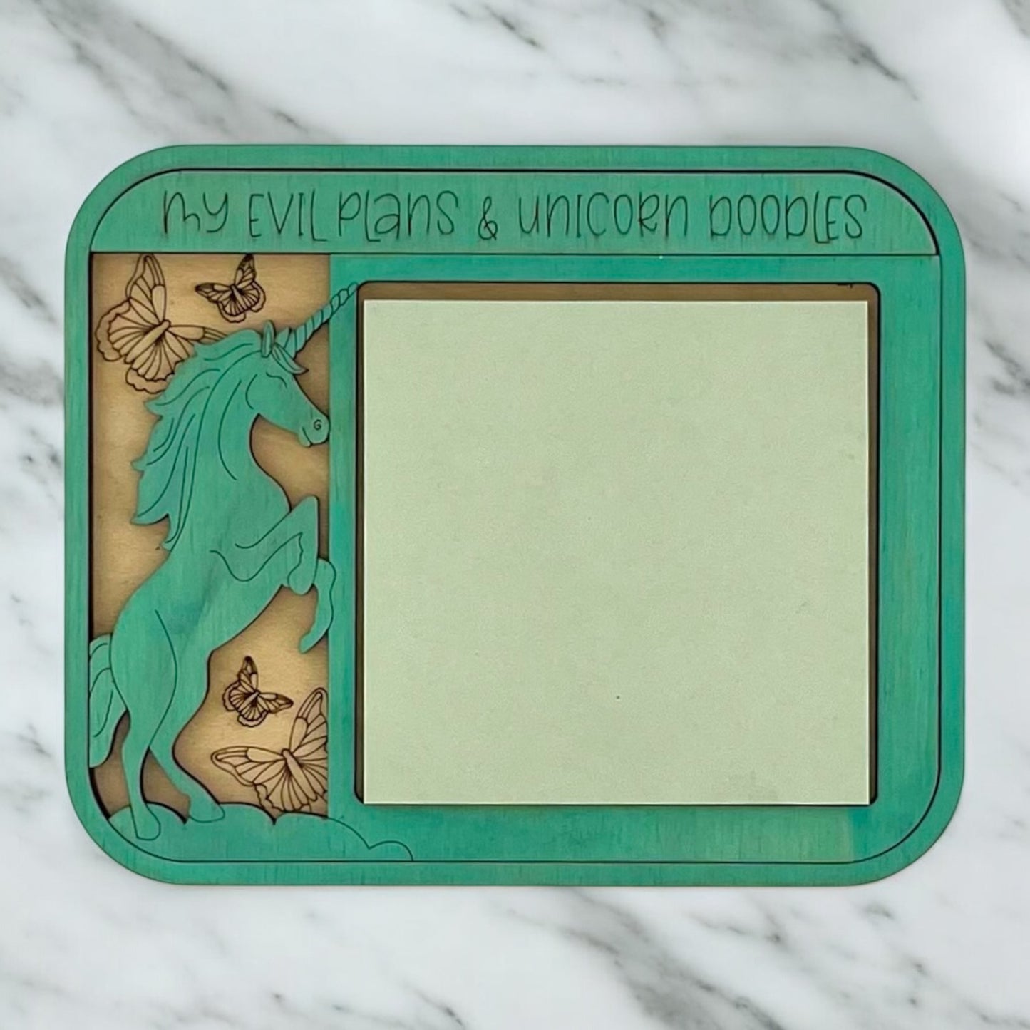 Unicorn Sticky Note Tray