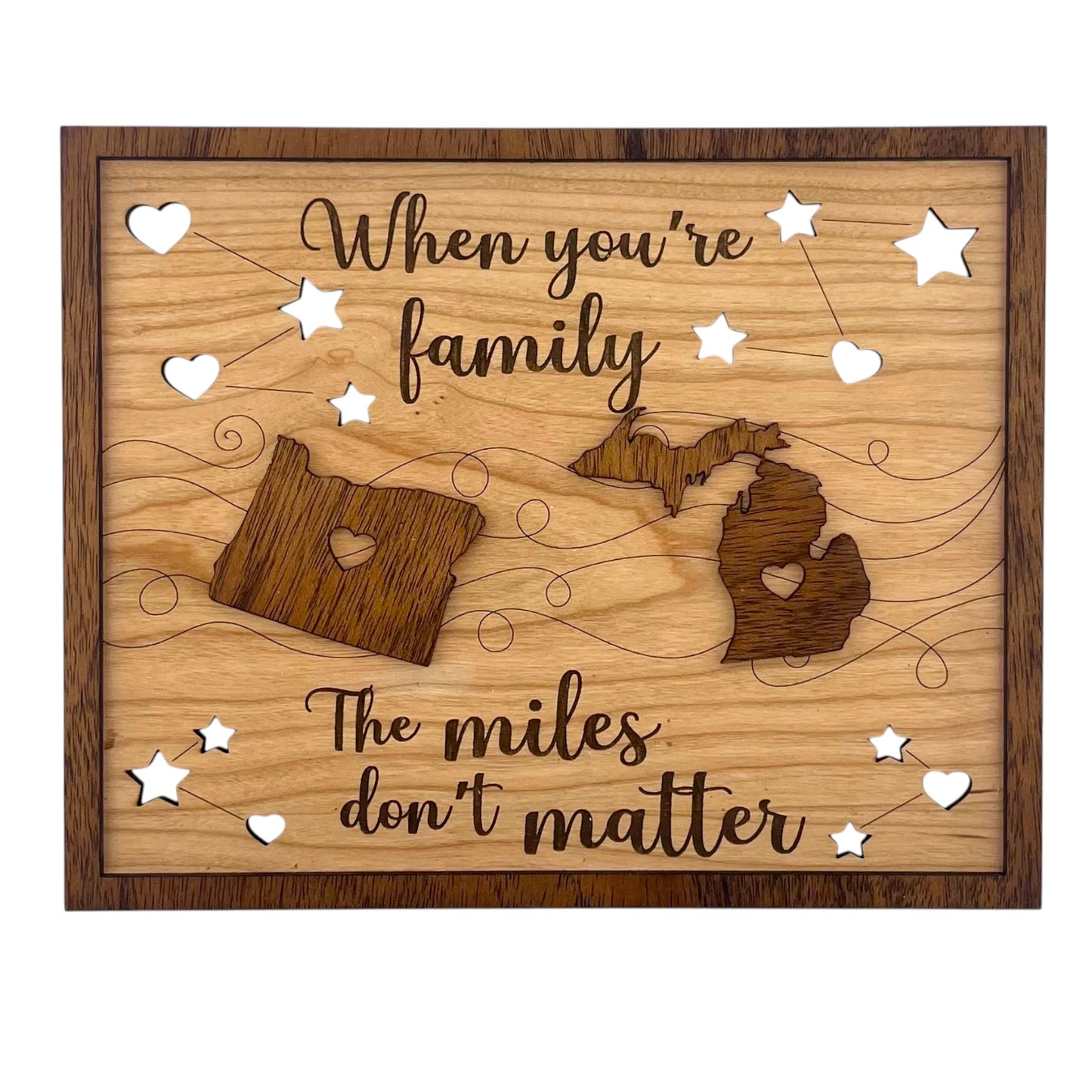 The Miles Don’t Matter Family Wall Art