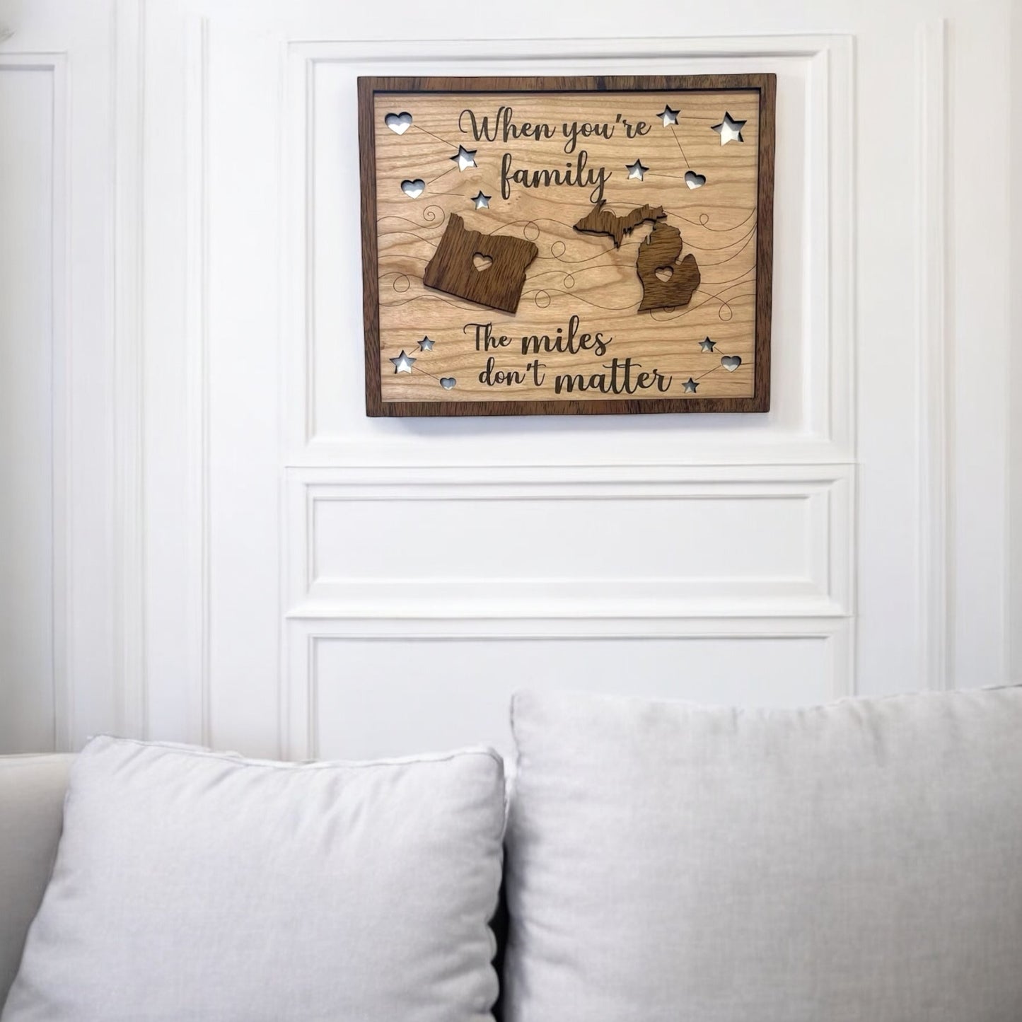 The Miles Don’t Matter Family Wall Art