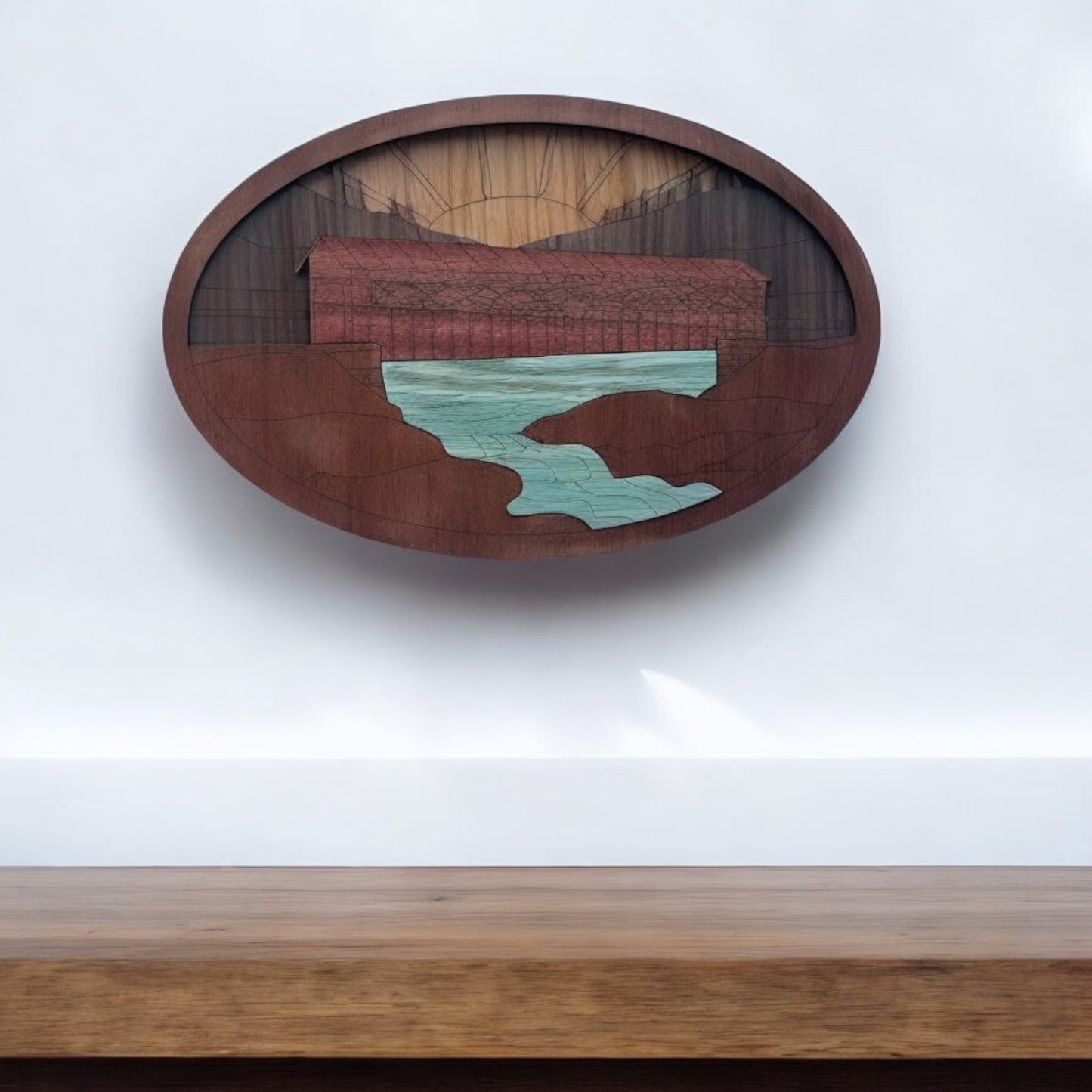 Bridge Over Water Wall Art