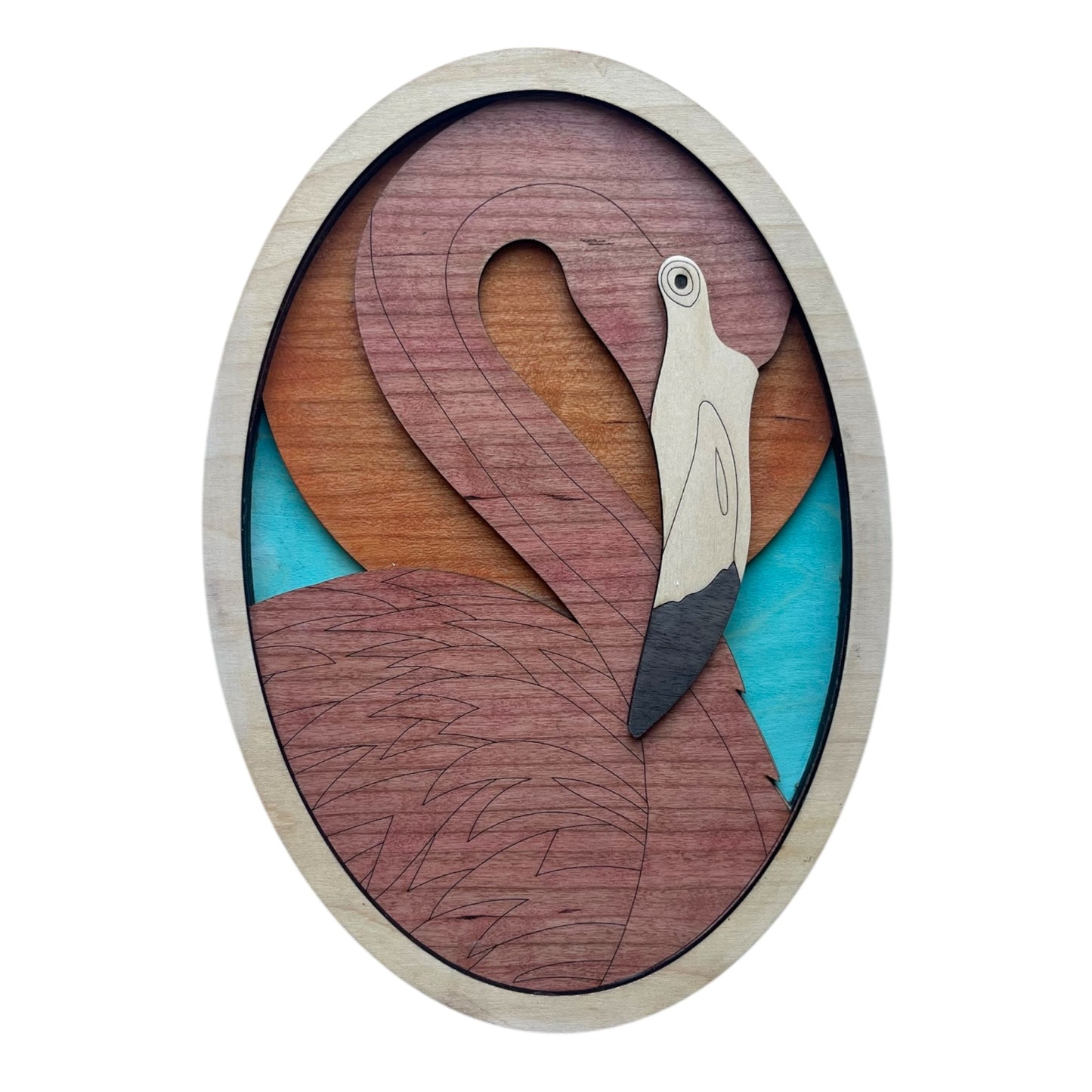 Sunlit Flamingo Wall Art