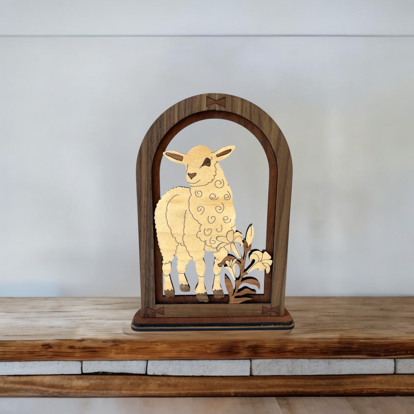 Lamb and Lillies Arch Decor