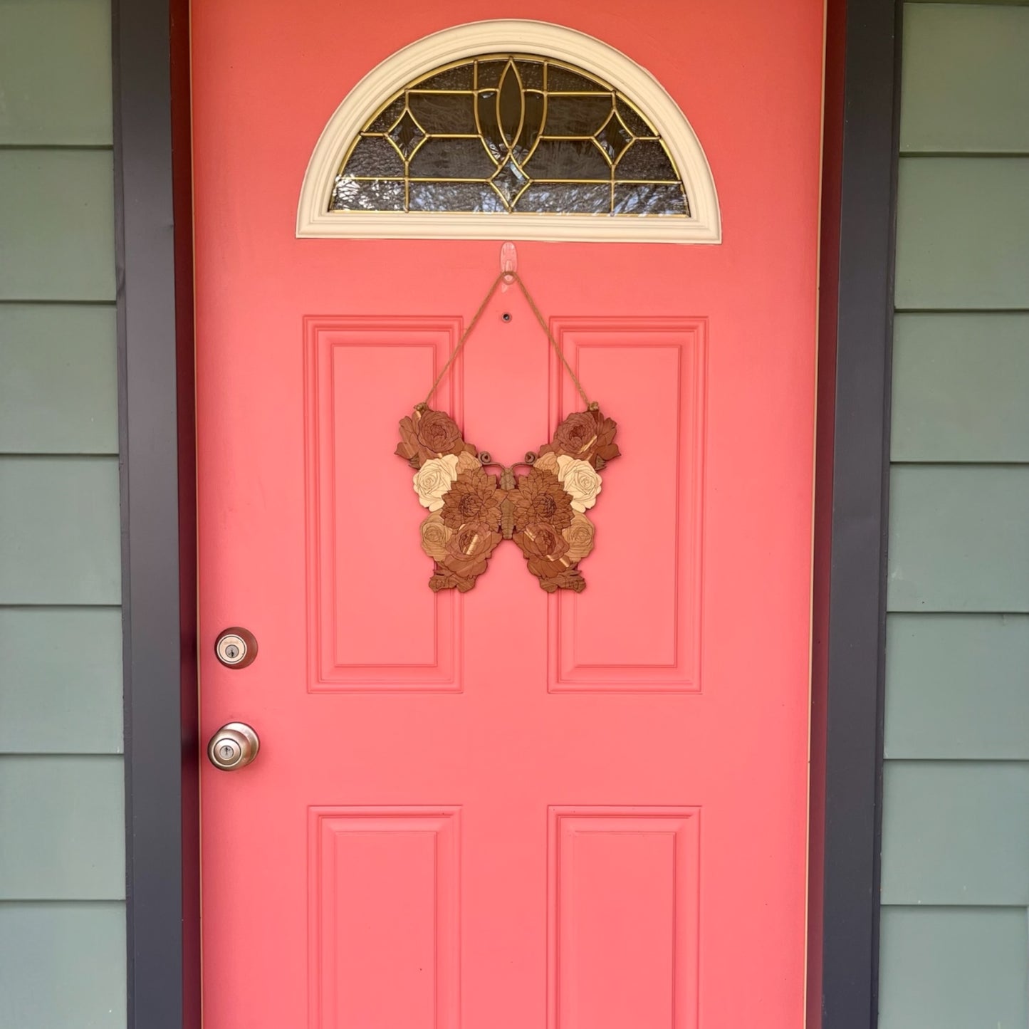 Floral Butterfly Door Hanger