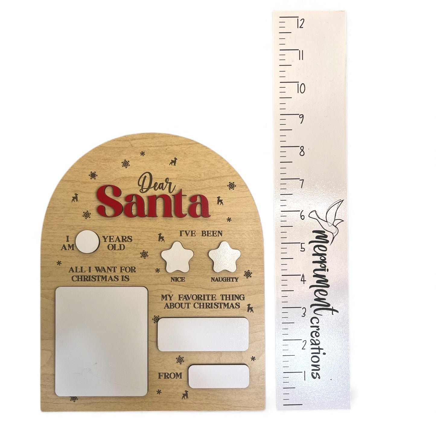 Dear Santa Dry Erase Board
