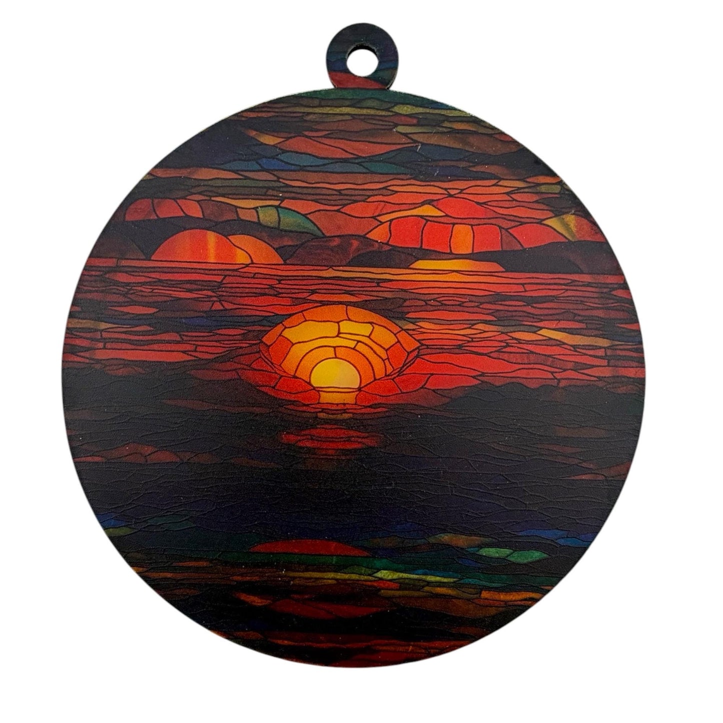 Running Horses Sunset Suncatcher