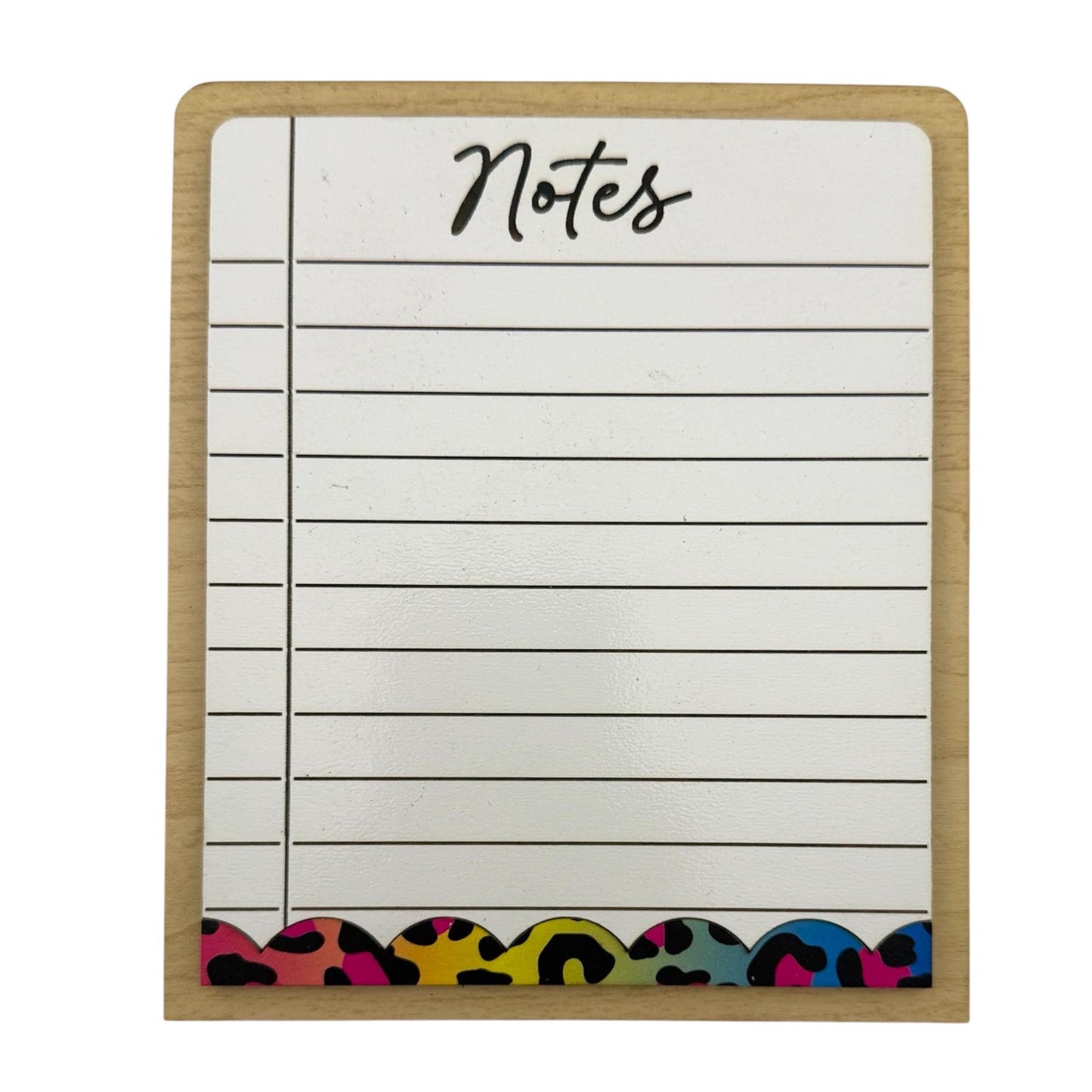 Colorful Leopard Print Accent Dry Erase Note Board