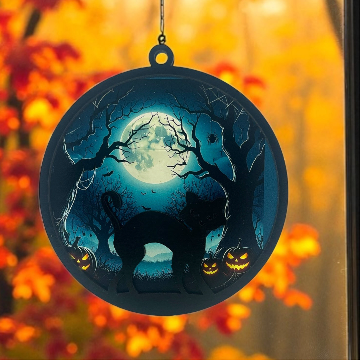 Black Cat Suncatcher