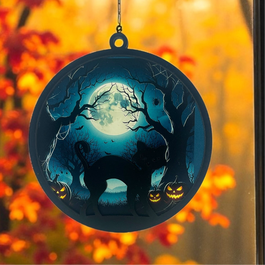 Black Cat Suncatcher