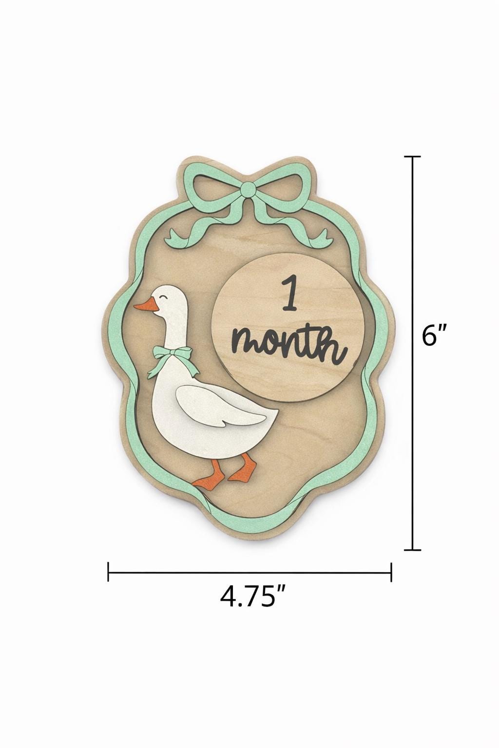 Silly Goose Baby Month Milestone Signs