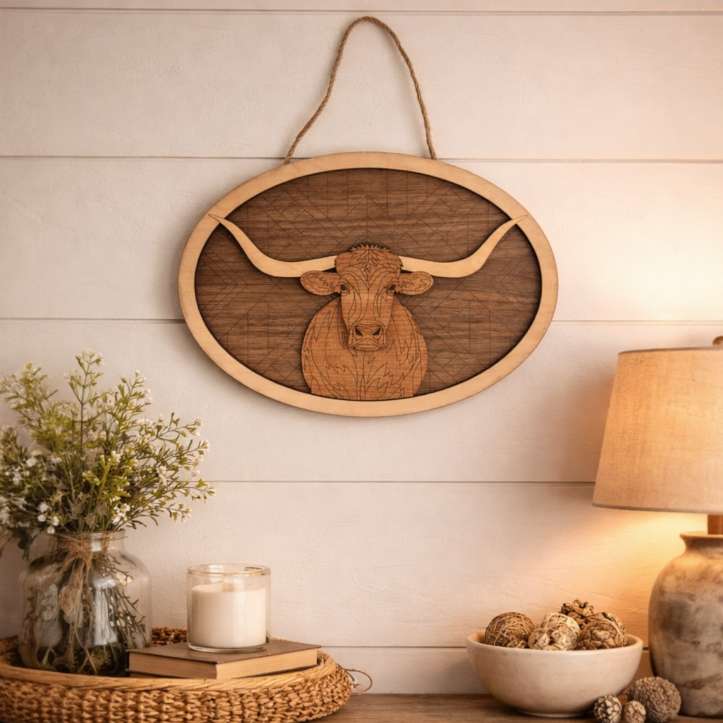 Longhorn Steer Plaque