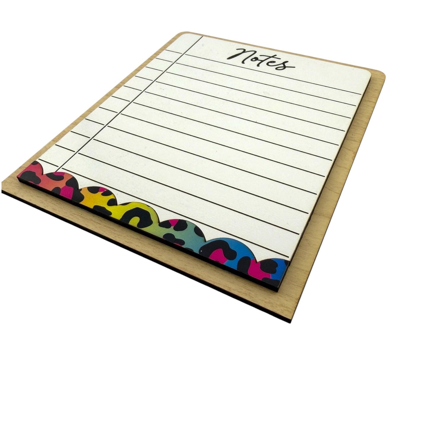 Colorful Leopard Print Accent Dry Erase Note Board