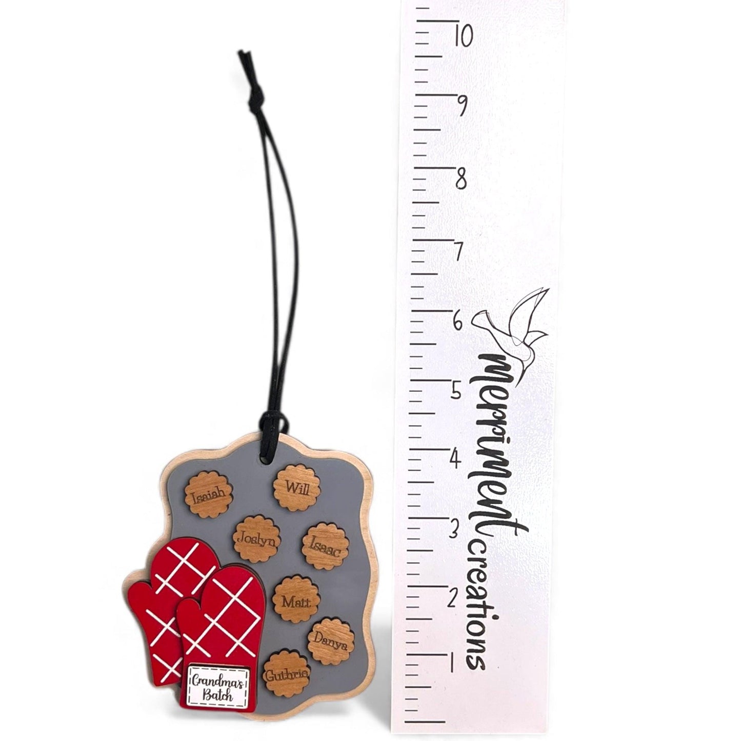 Personalized Grandma Baking Ornament • Custom Grandkids Names Christmas Gift
