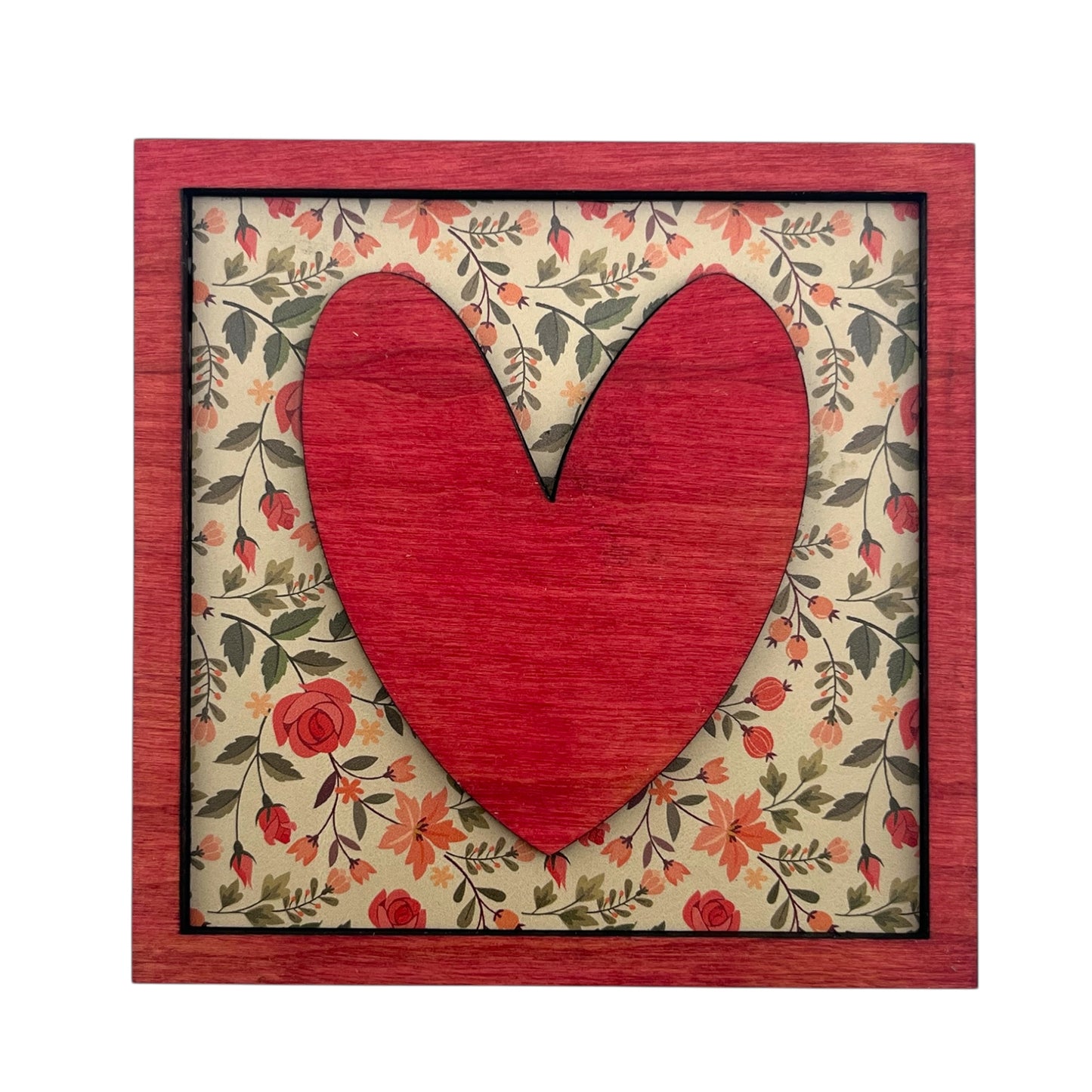 Framed Heart Shelf Sitter