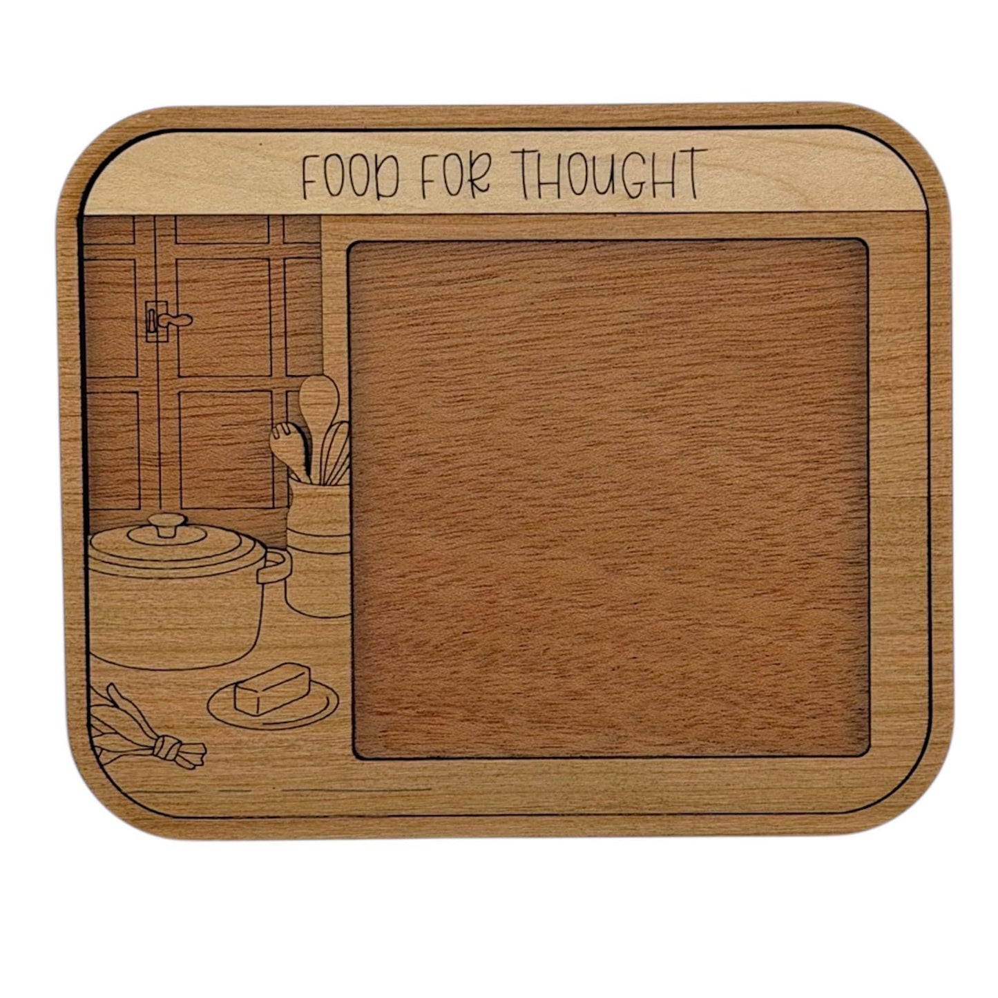 Kitchen Themed Sticky Note Pad Holder