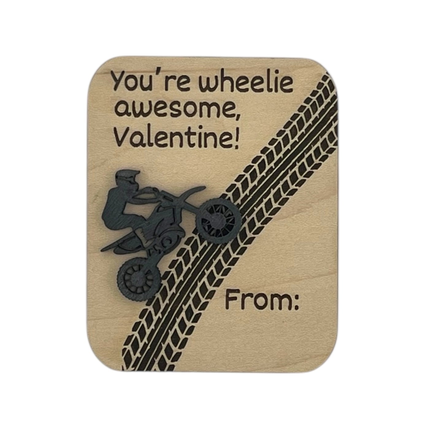 Dirt Bike Valentines Set of 4