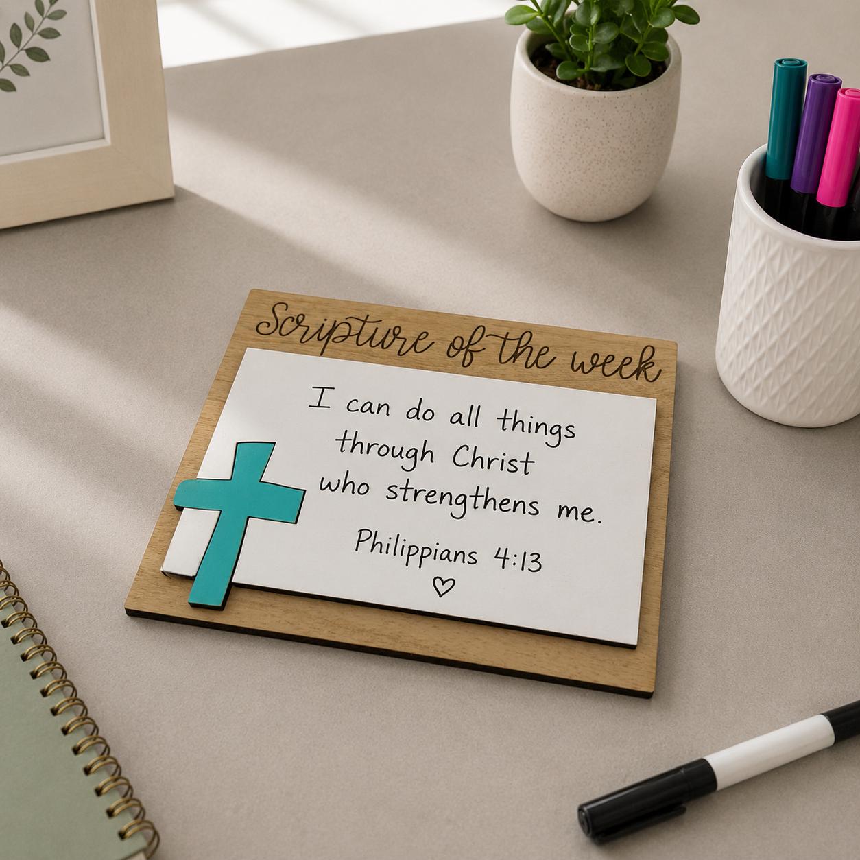 Scripture of The Week Dry Erase Board
