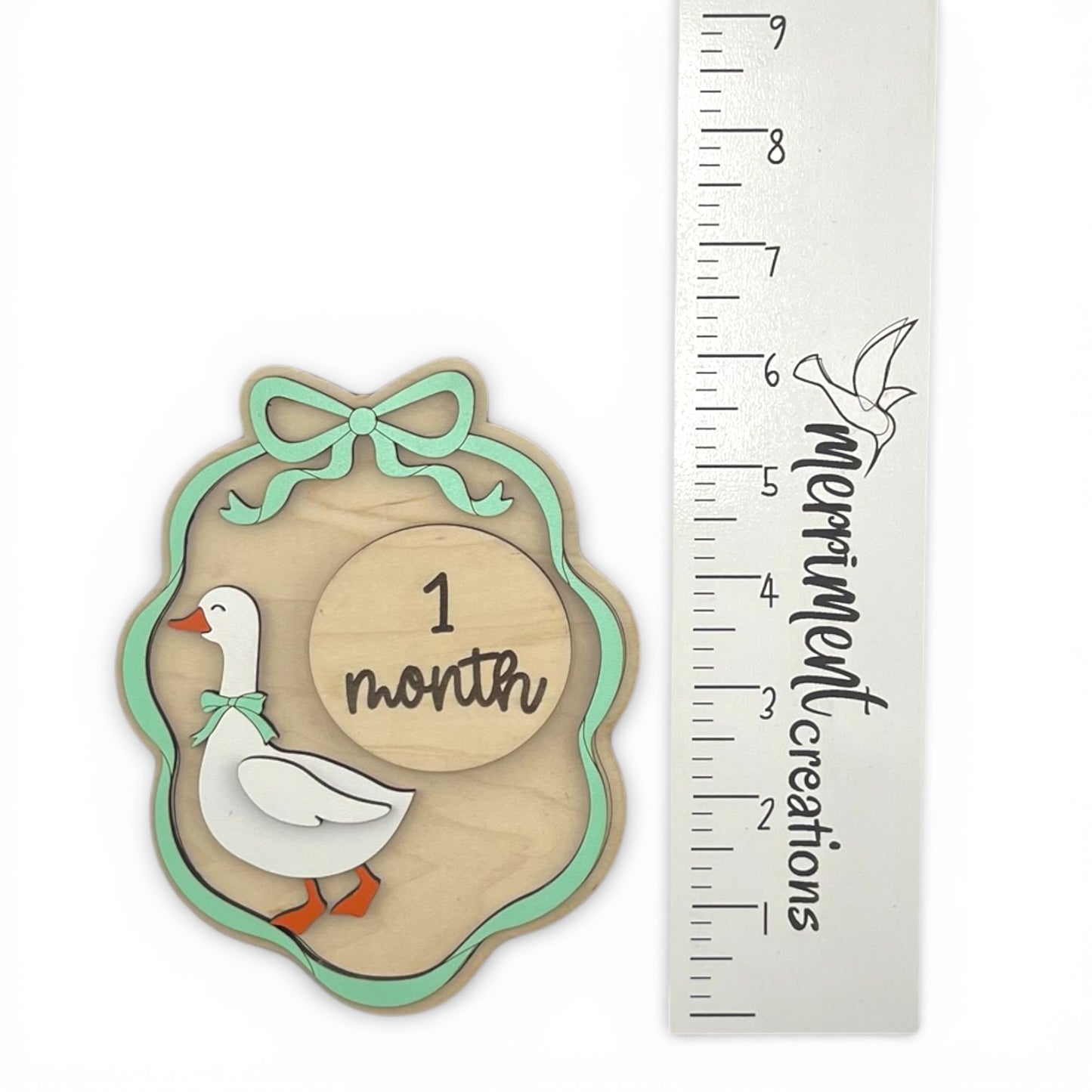 Baby Goose Month Milestone Markers