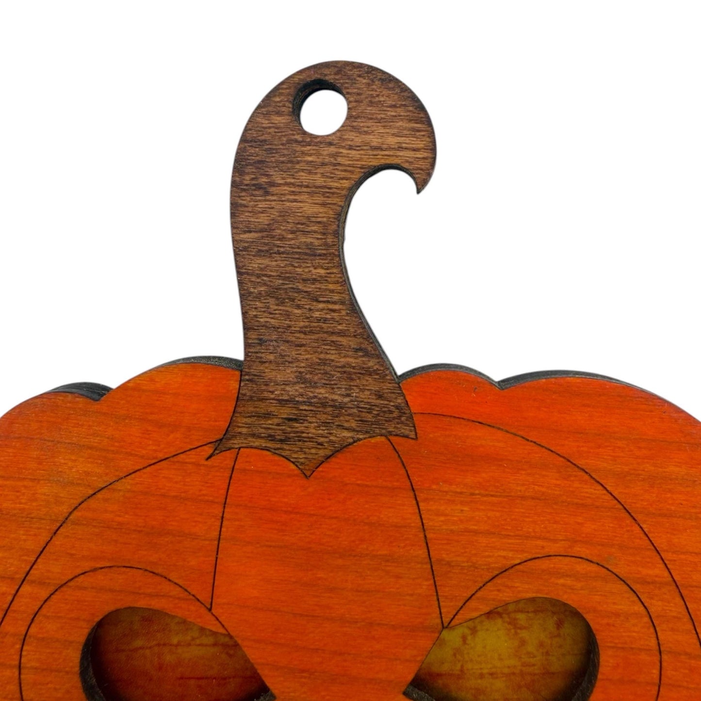 Jack O Lantern Sun Catcher | Pumpkin Halloween Window Hanging