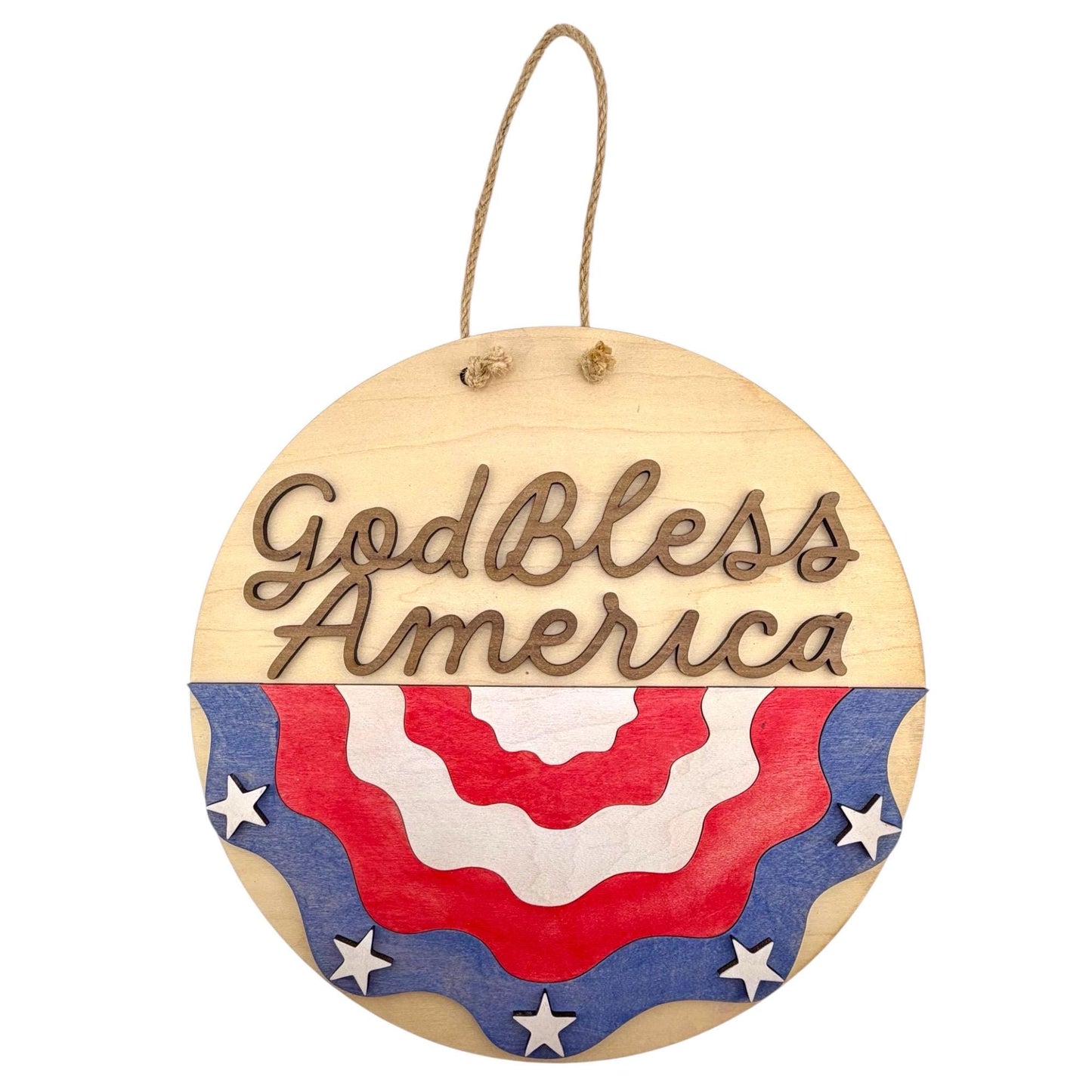 God Bless America Patriotic Wall Art