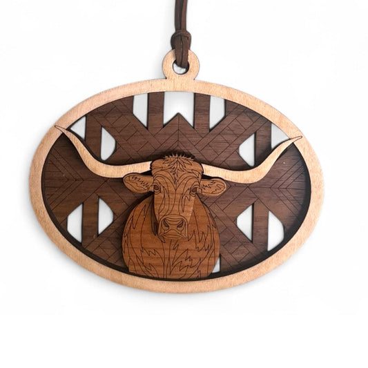 Longhorn Steer Ornament
