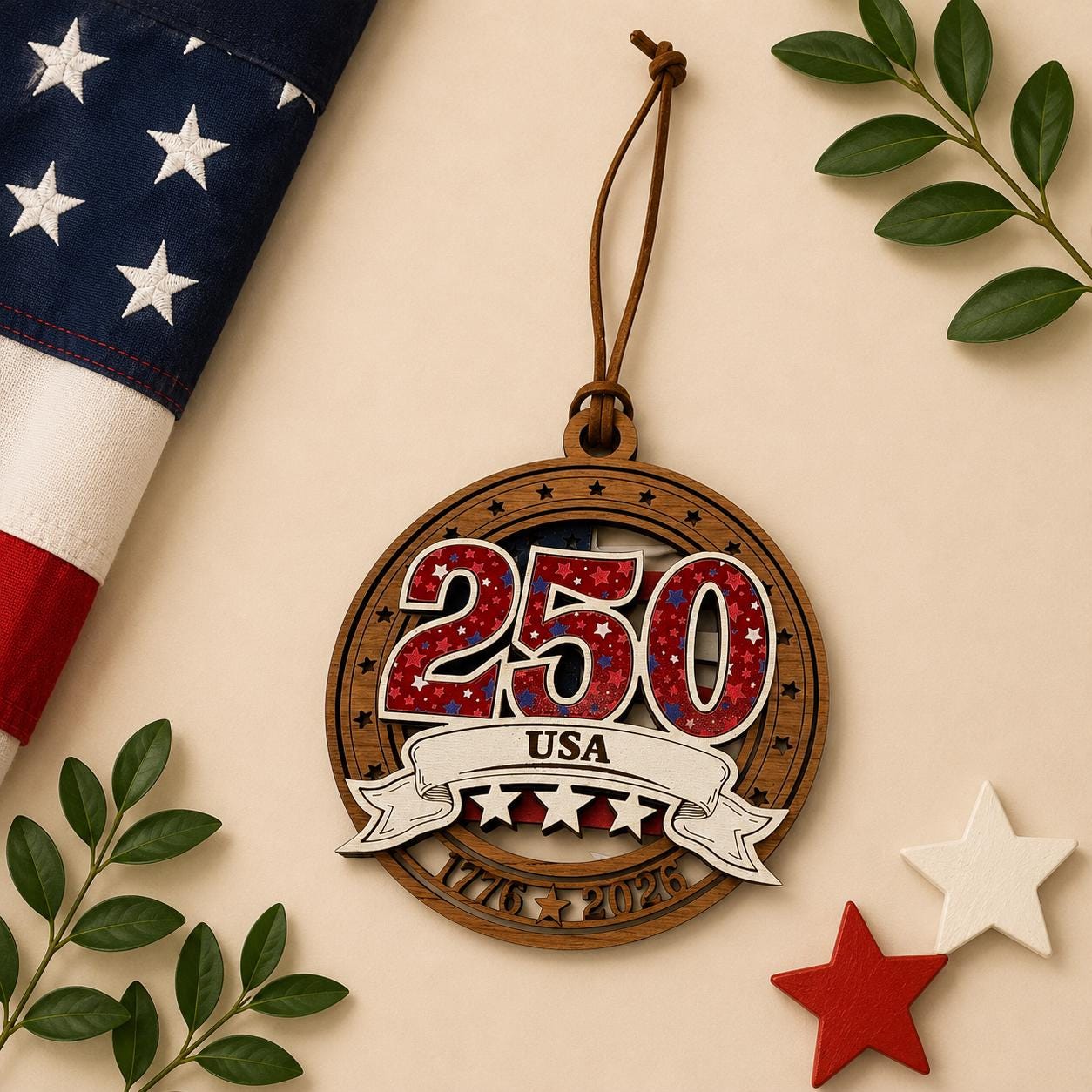 America 250 Celebration Ornament