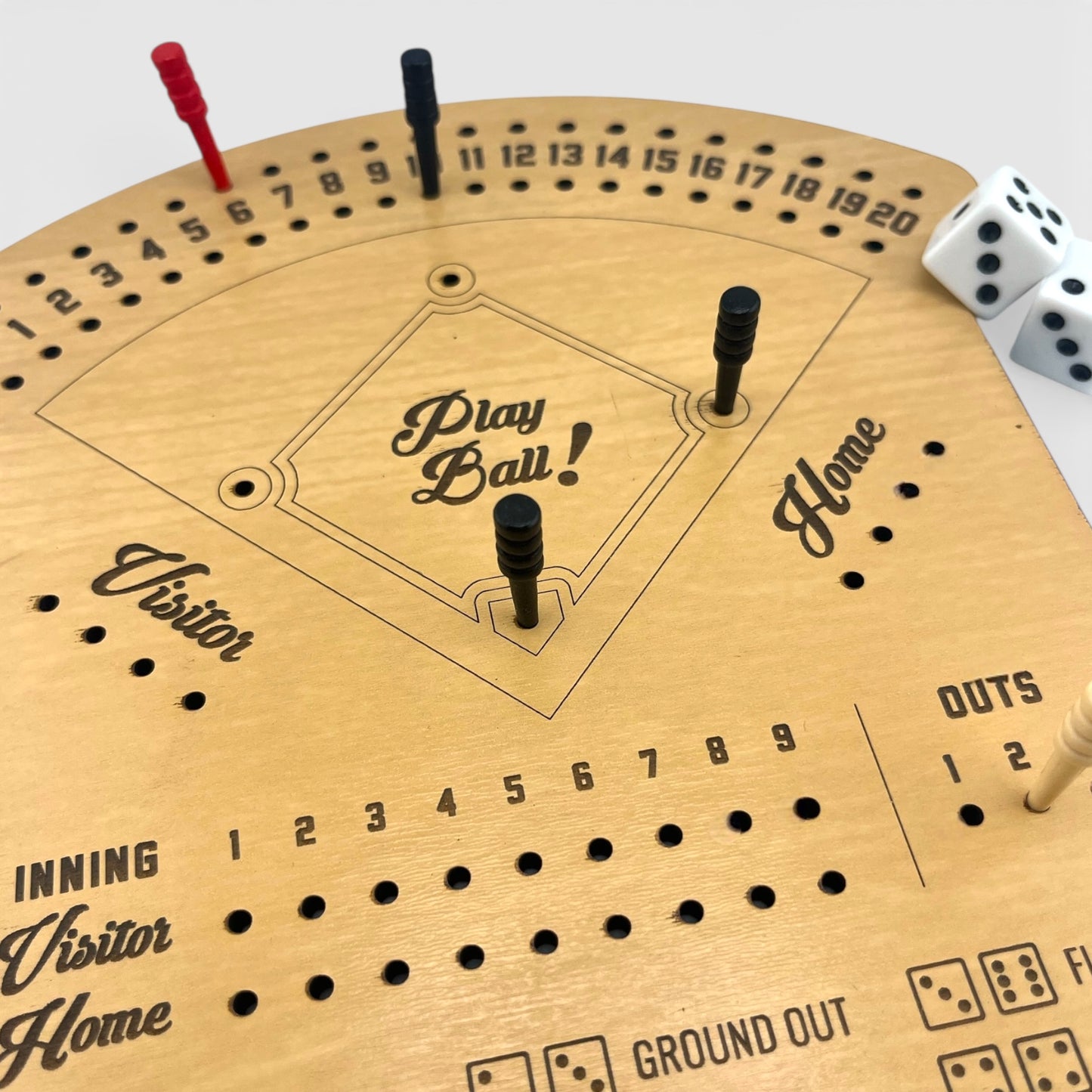 Dice Baseball Game Board