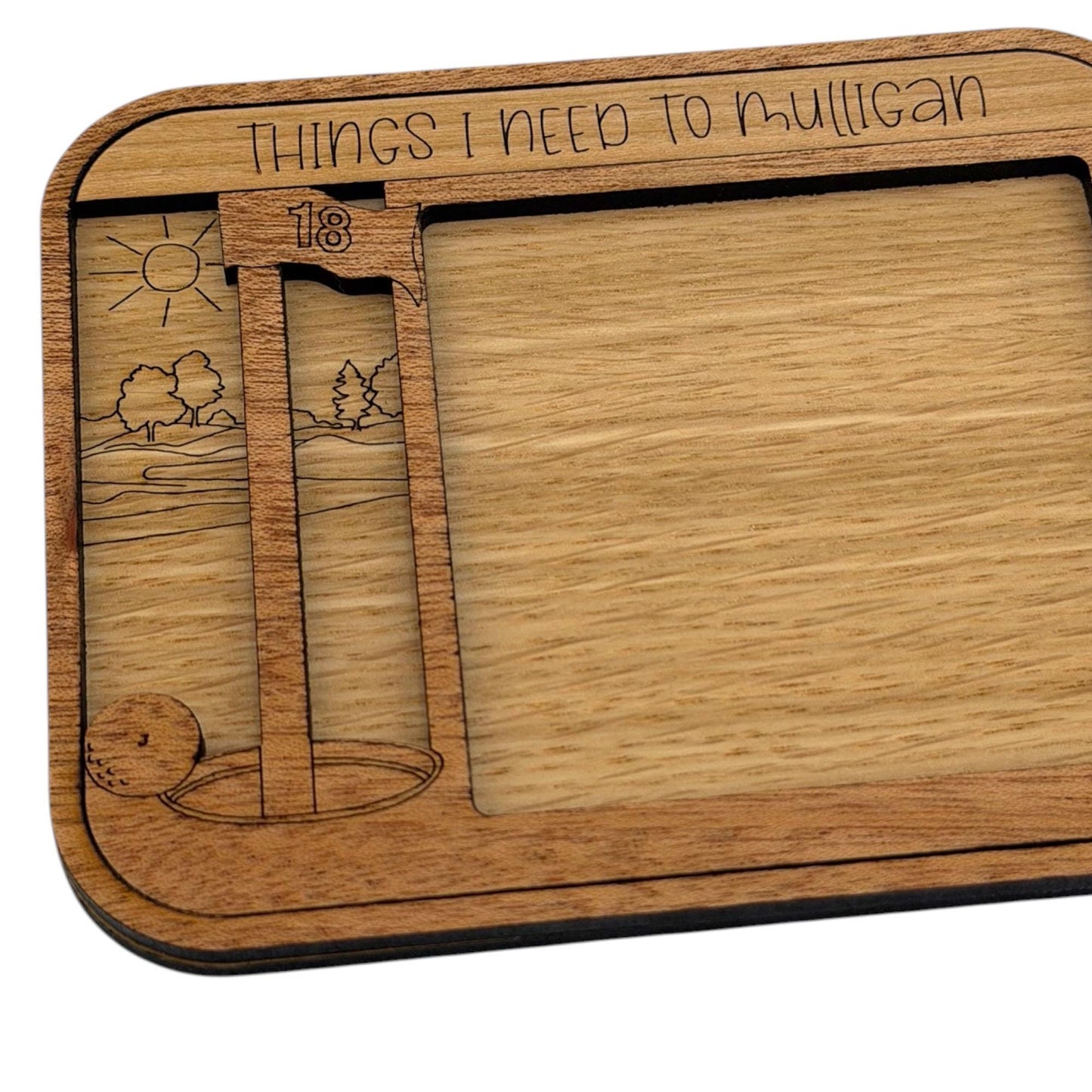 Golf Themed Sticky Note Pad Holder
