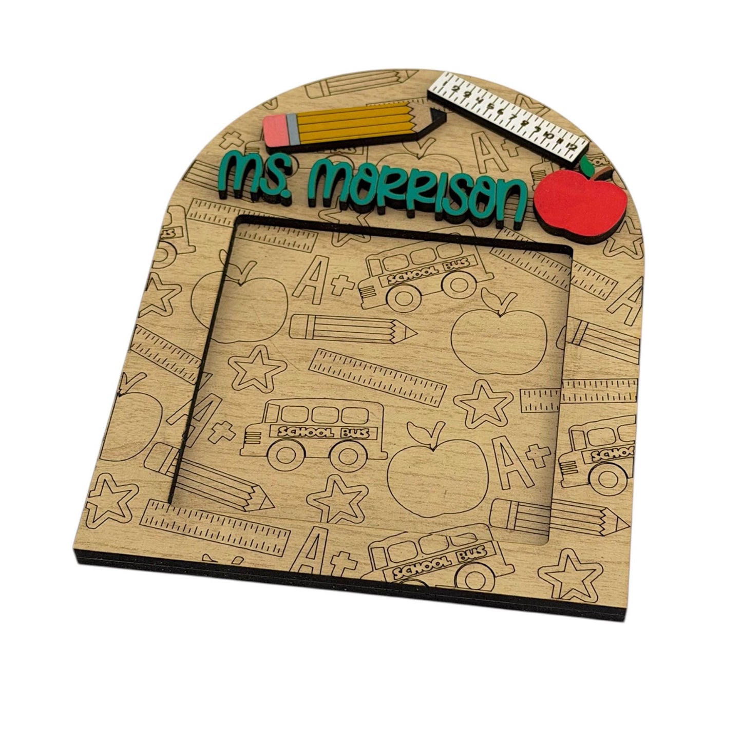 Personalized Teacher Sticky Notepad Holder
