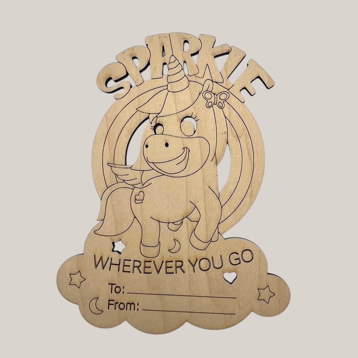 Color Your Own Unicorn Valentines