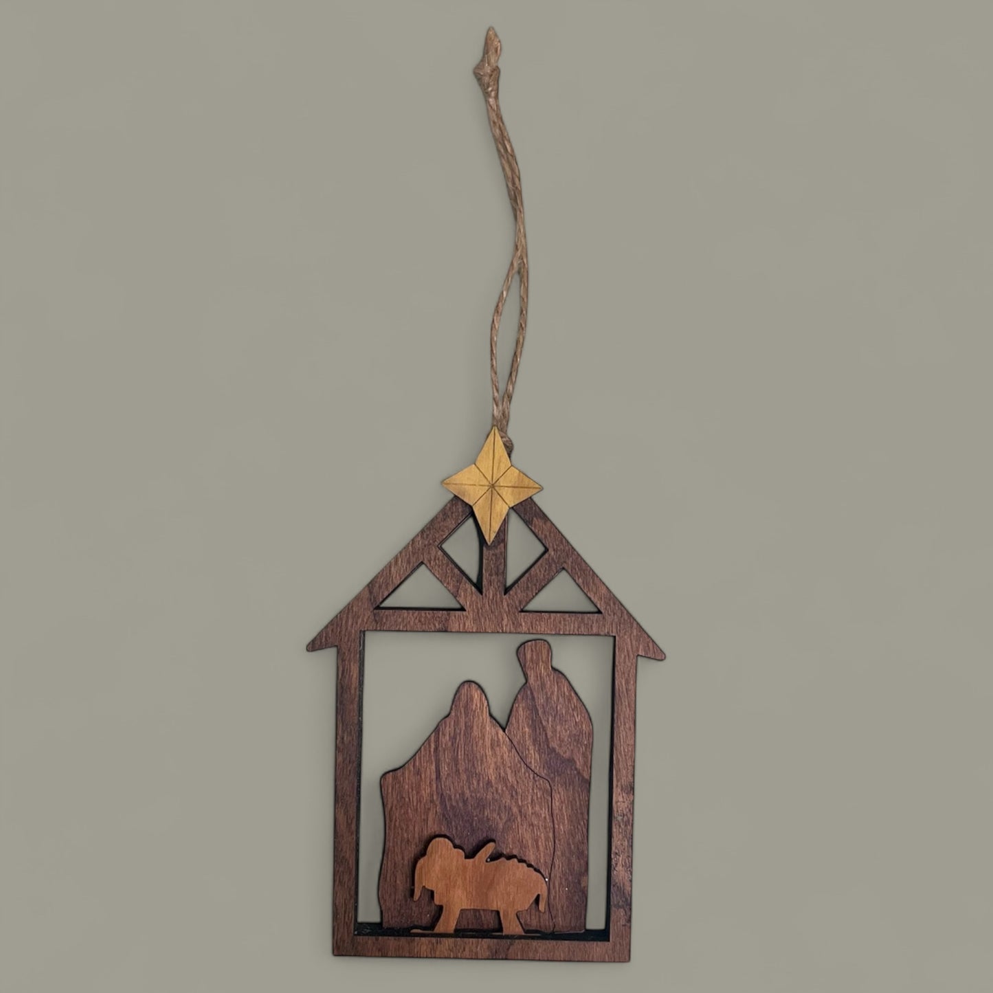 Minimalist Nativity Ornament