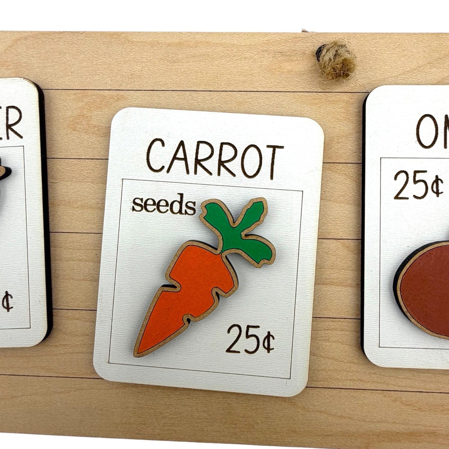 Garden Seed Packet Wall Hanging