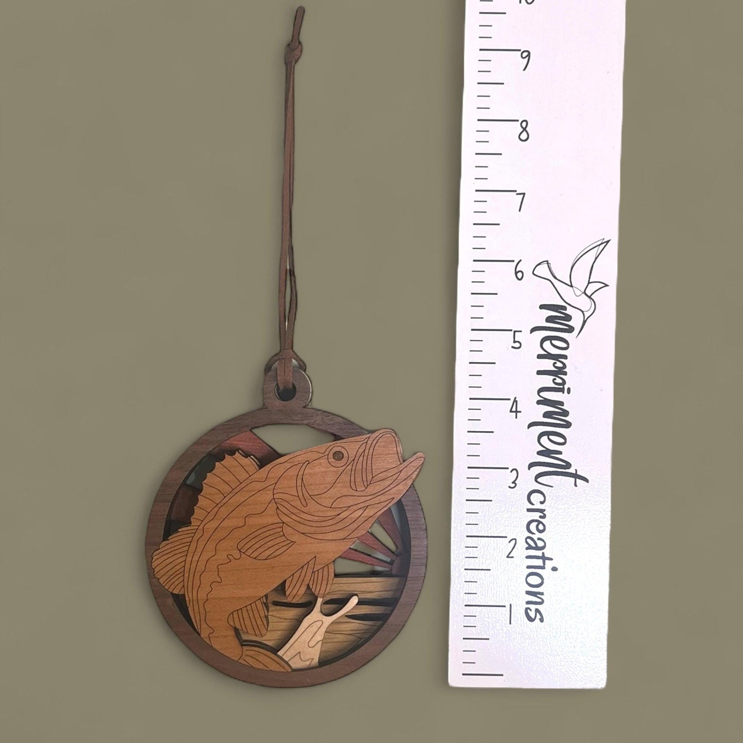 Bass Fishing Ornament