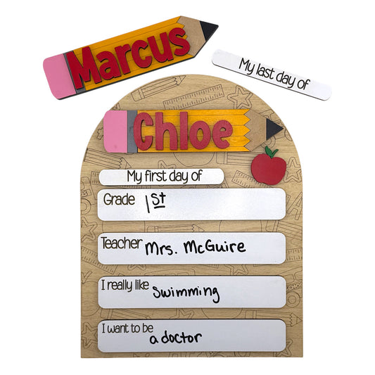 Classic Interchangeable Back To School Board