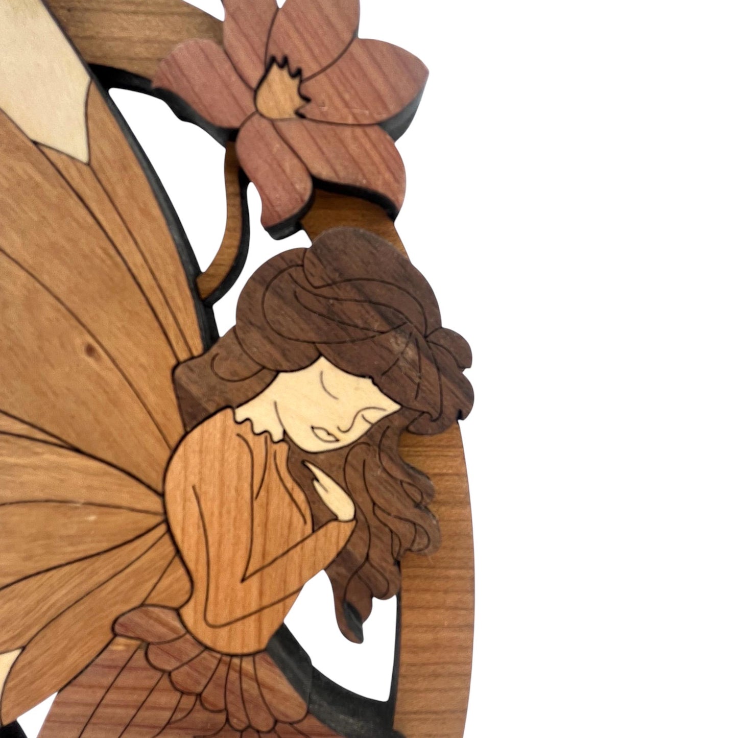 Laser Cut Wood Fairy Sculpture | Woodland Home Decor