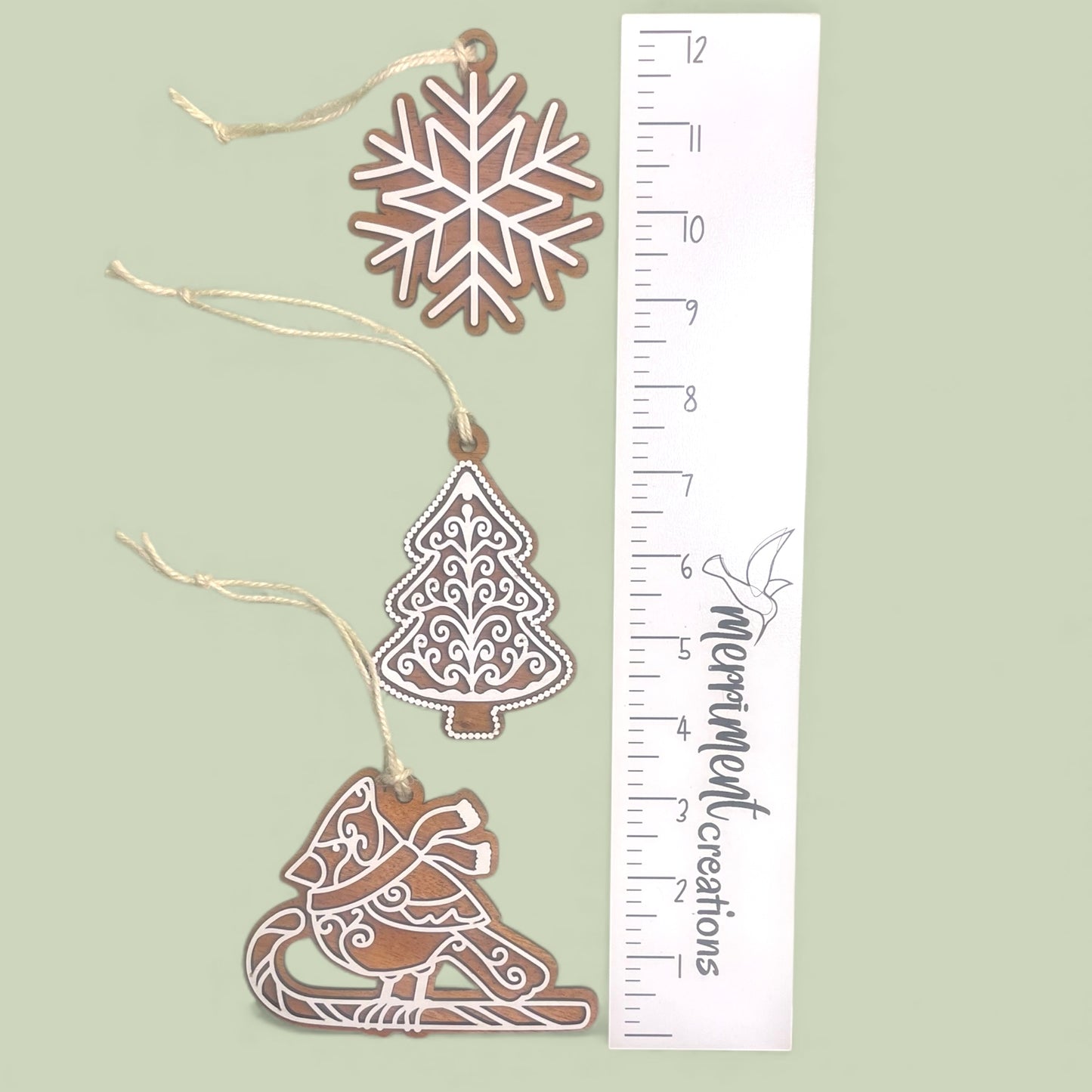 Pastel Cookie Ornaments - Set of 10