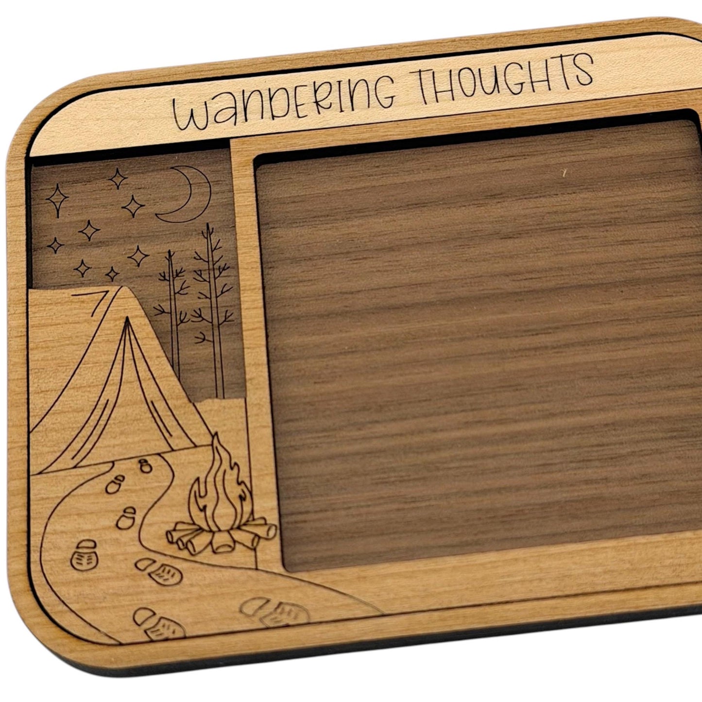 Wandering Thoughts - Camping Themed Sticky Note Pad Holder
