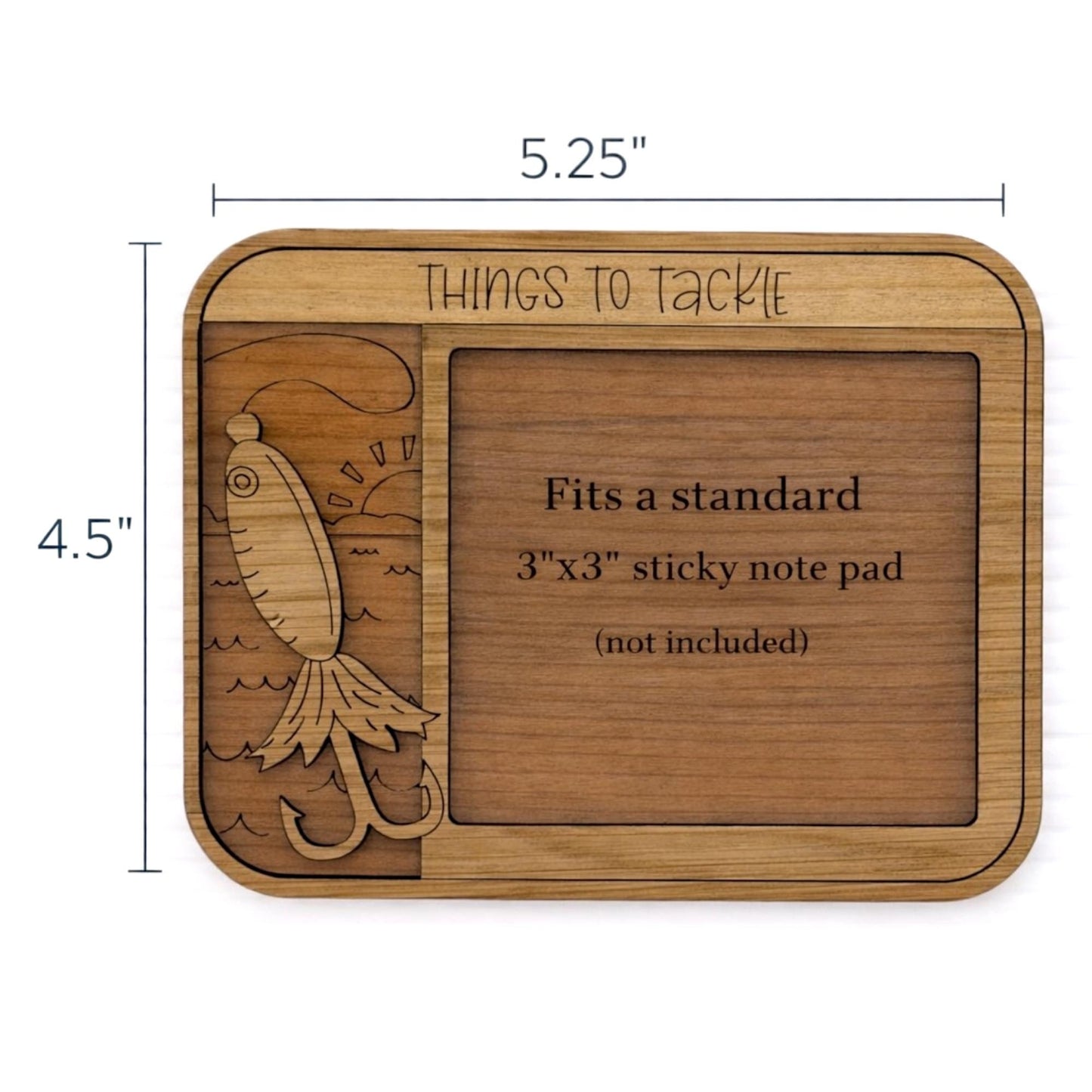 Fishing Themed Sticky Note Pad Holder