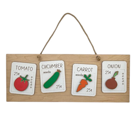 Garden Seed Packet Wall Hanging
