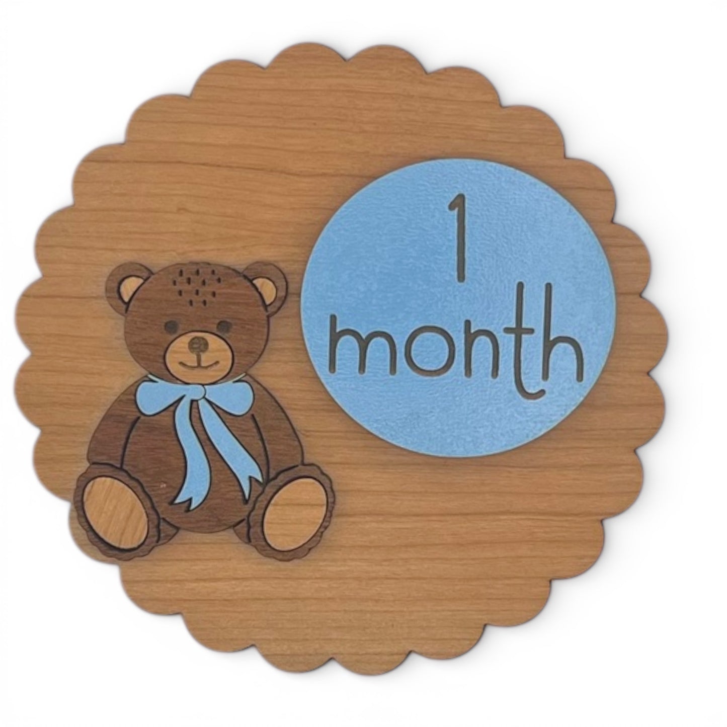 Teddy Bear Baby Month Milestone Markers