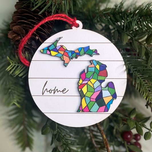 Michigan Home Ornament - Pride