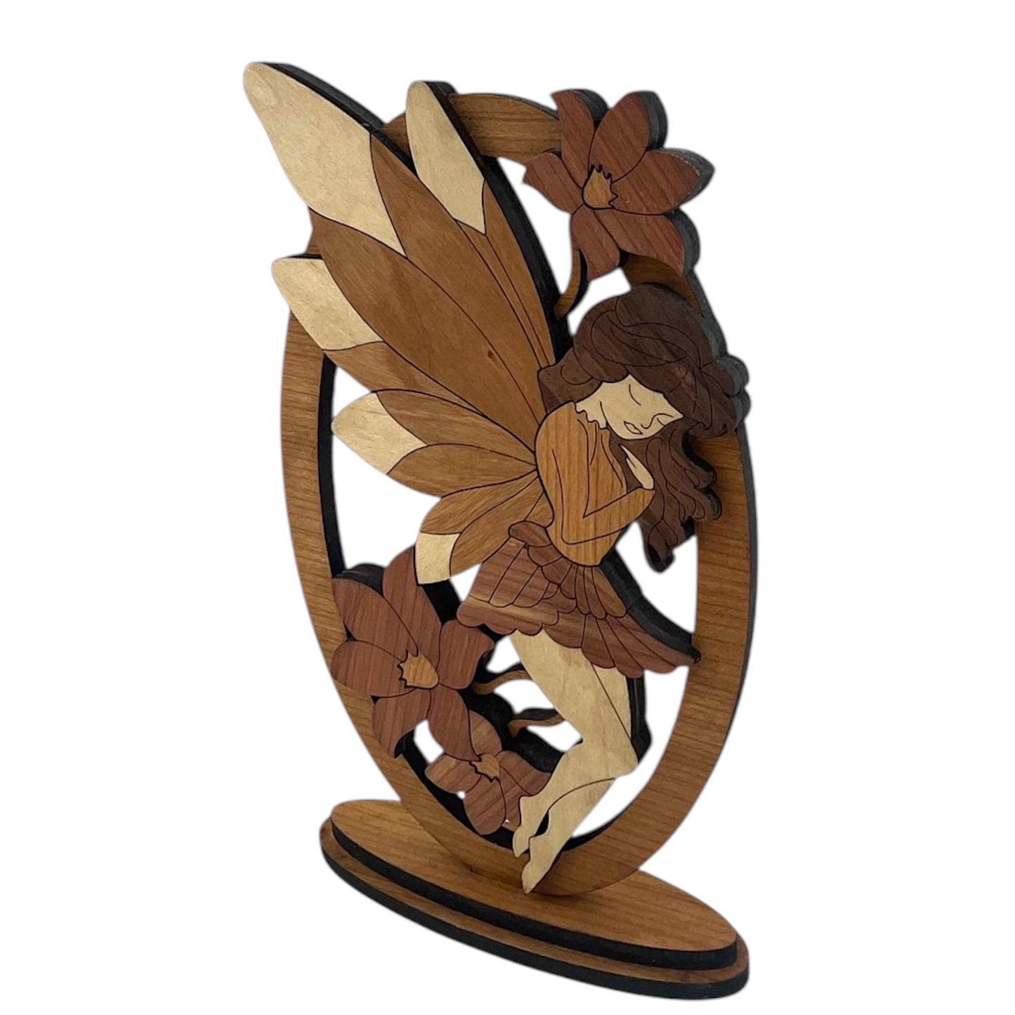 Laser Cut Wood Fairy Sculpture | Woodland Home Decor