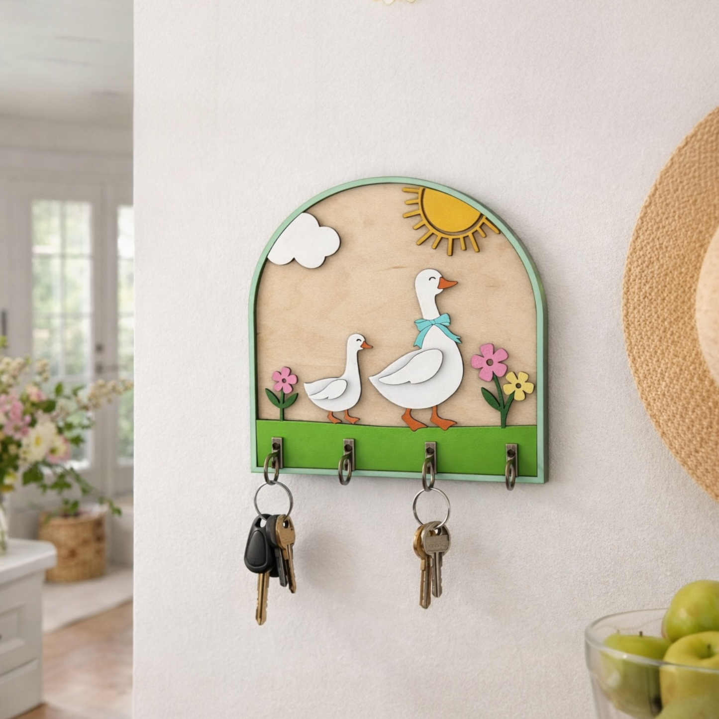 Silly Geese Key Hook