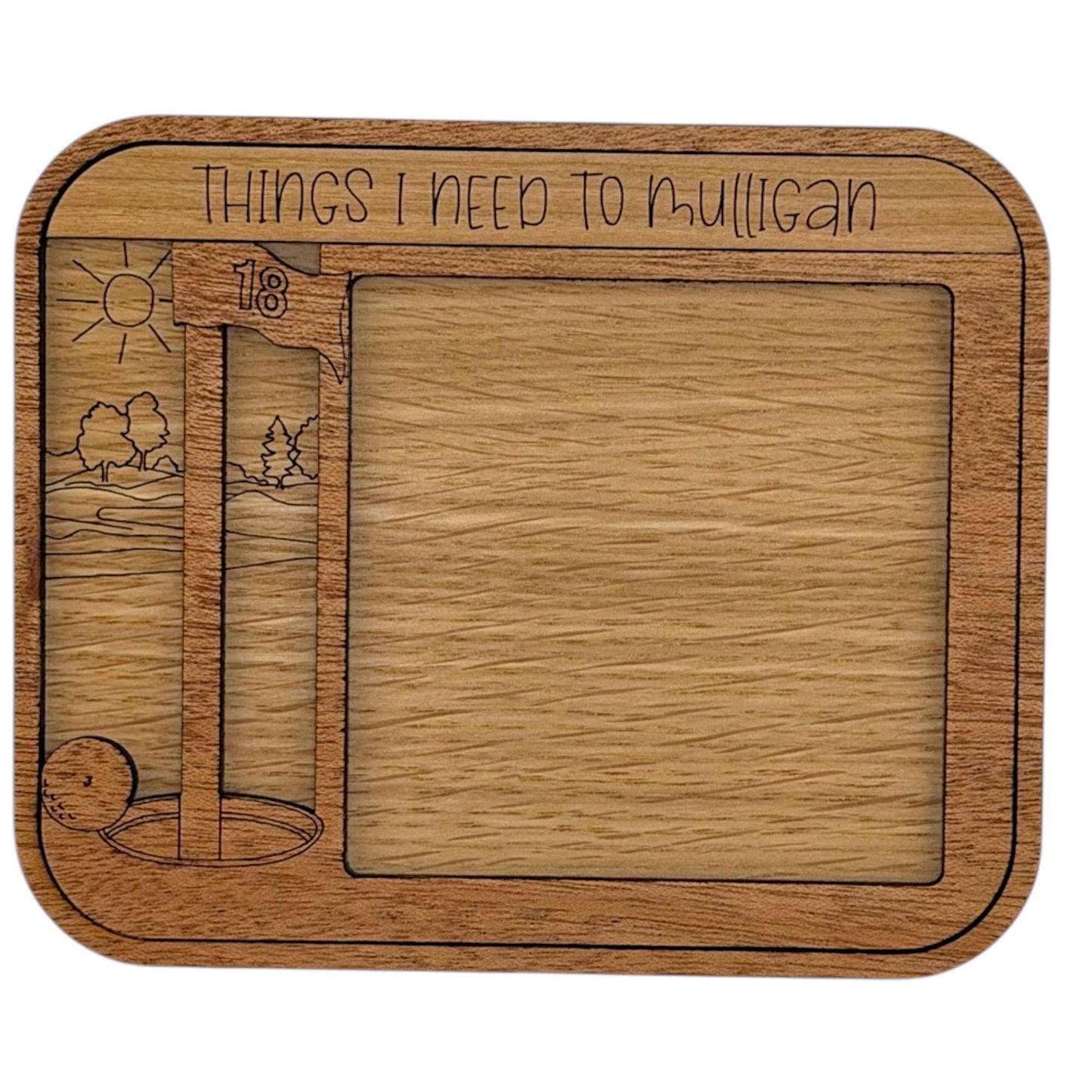 Golf Themed Sticky Note Pad Holder