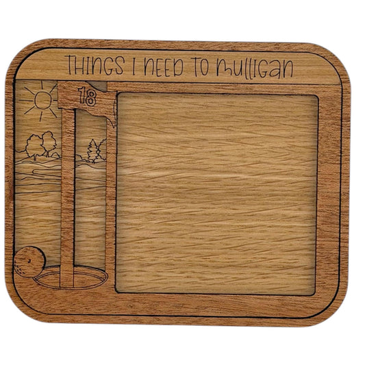 Golf Themed Sticky Note Pad Holder