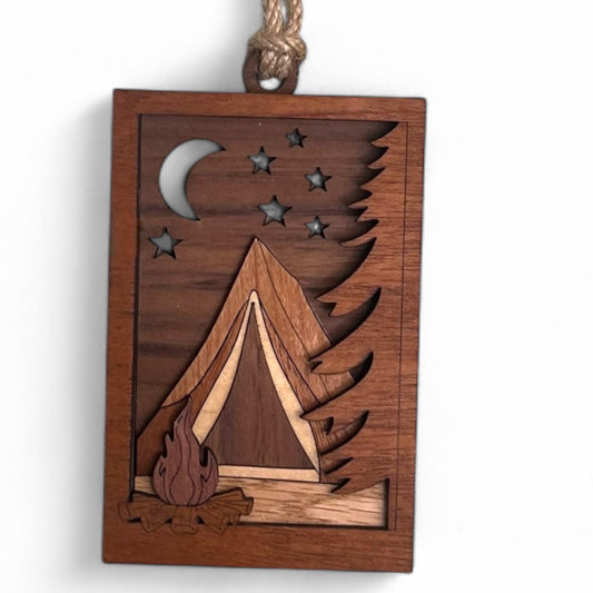 Tent By The Campfire Ornament