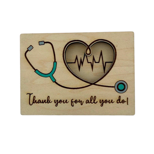 Nurse Medical Professional Thank You Gift Card Holder