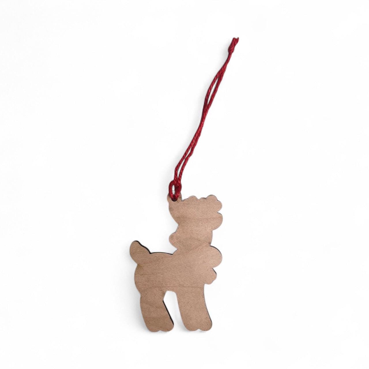 Handmade Wooden Reindeer Ornament – Rustic Christmas Decor