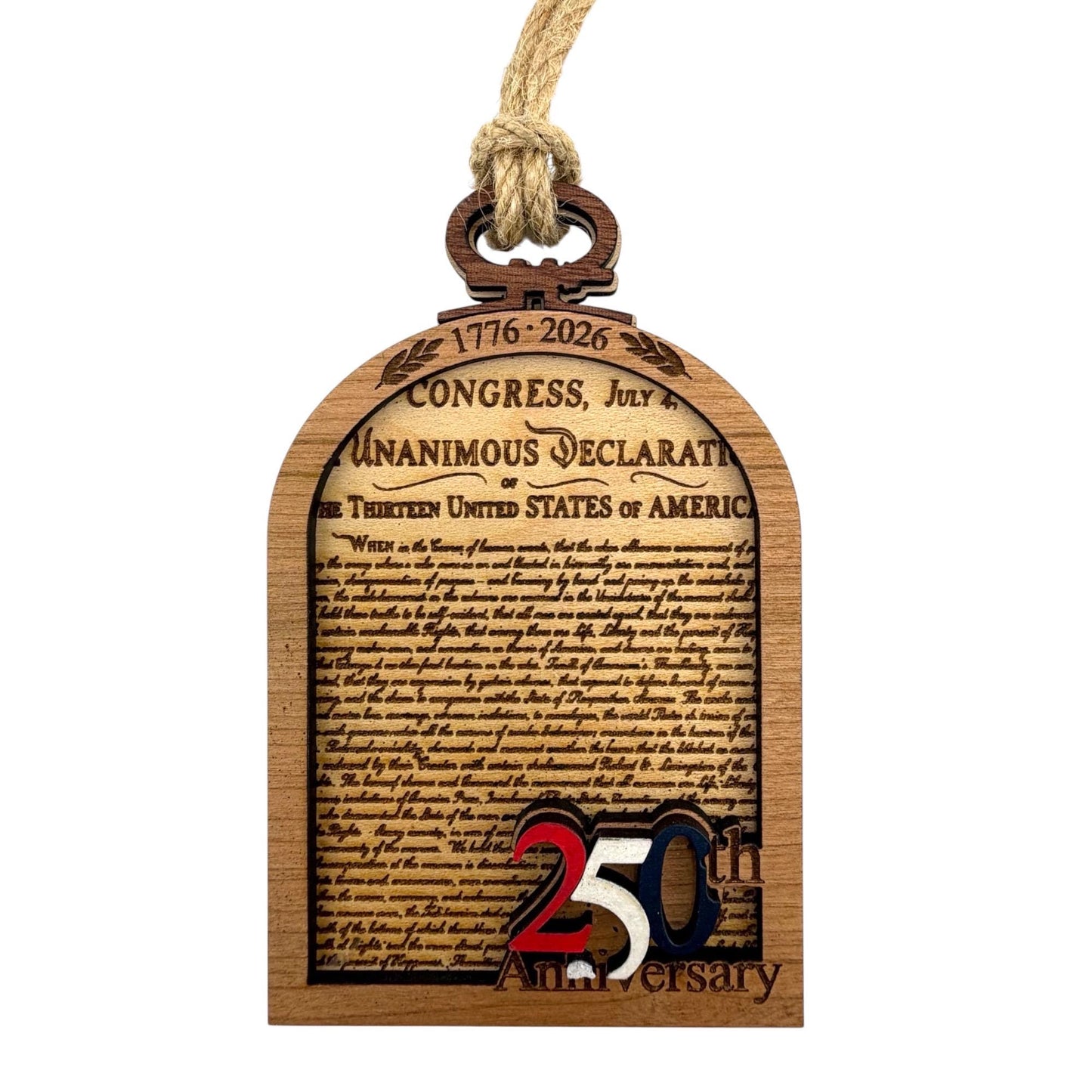 America 250 Declaration of Independence Ornament